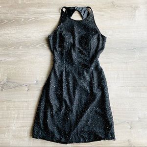 Black Market, Backless, Silk, Beaded Cocktail Dress, Womens’ Size S